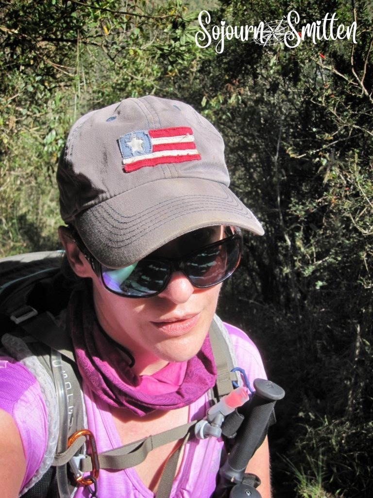 Stacy Eskins hiking the Inca Trail